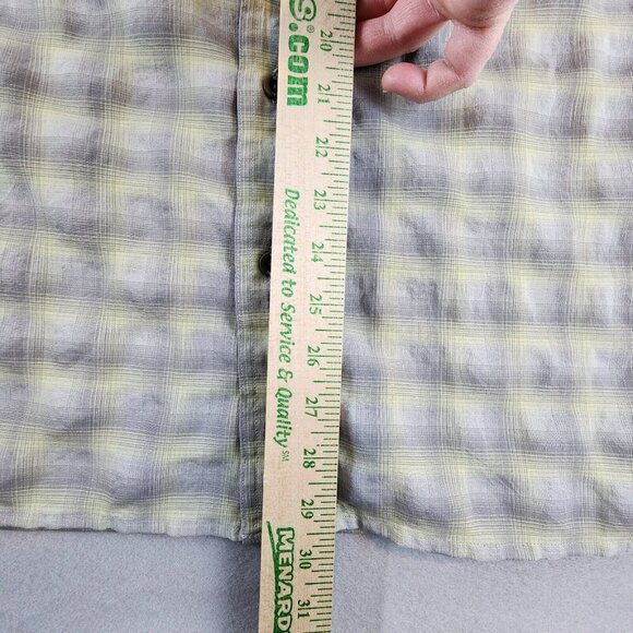 EDDIE‎ BAUER SPORT Mens Lg Plaid Button Down Moisture Wicking Shirt Short Sleeve - Picture 11 of 11